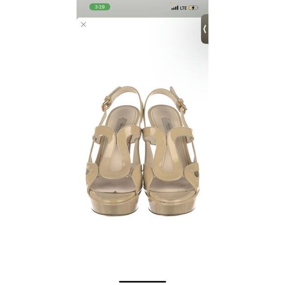 Prada Patent Leather Slingback Heels - Size 38 - Picture 1 of 5